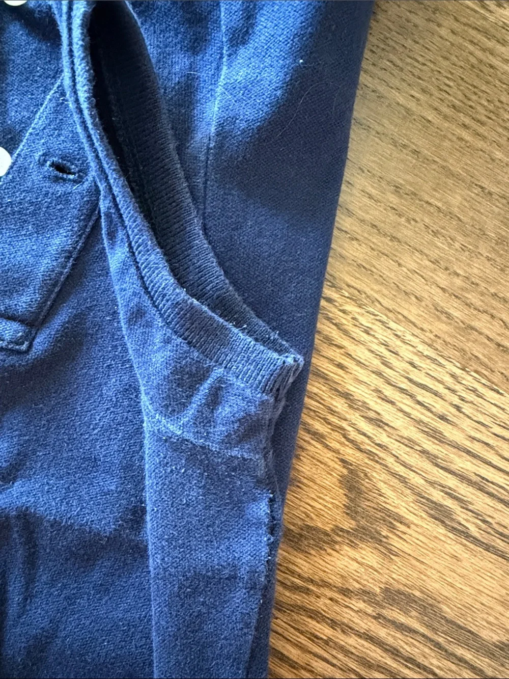 Ralph Lauren Navy Polo with Pink Logo